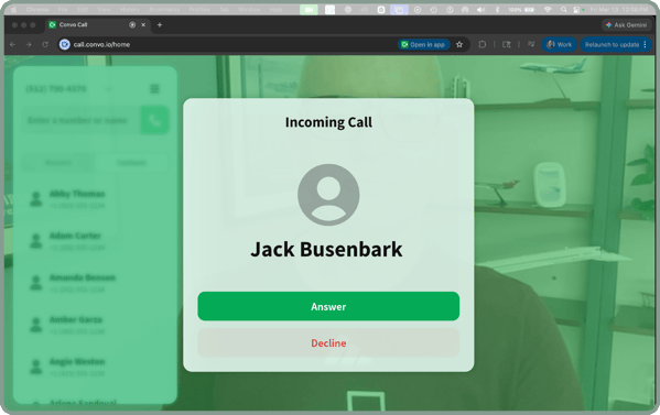Convo Call web